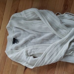 Womens cardigan with lace up sides